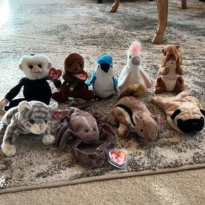 Ty Beanie Baby Lot of 9!